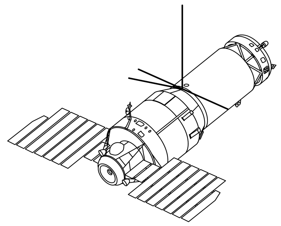 Russia Then: Drawing Of Salyut 3