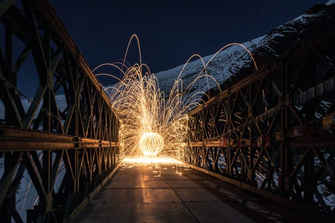 ‘Paint’ shapes in the dark with long-exposure photography