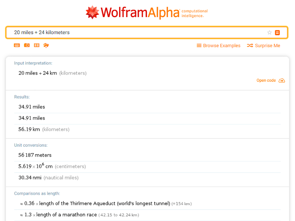 Woflram Alpha