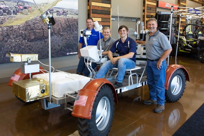 Polaris lunar rover replica at the US Space and Rocket Center