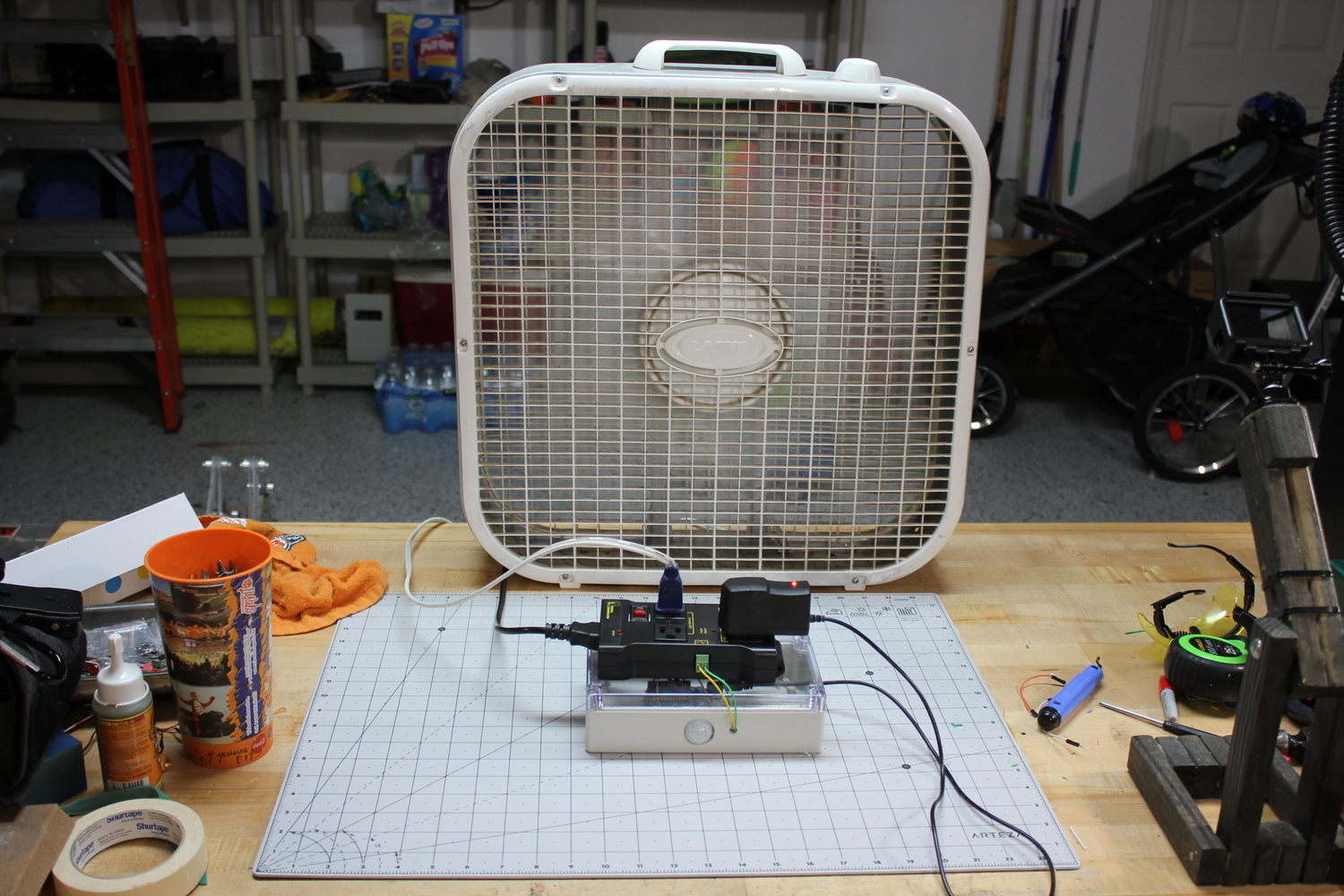 a motion-controlled fan