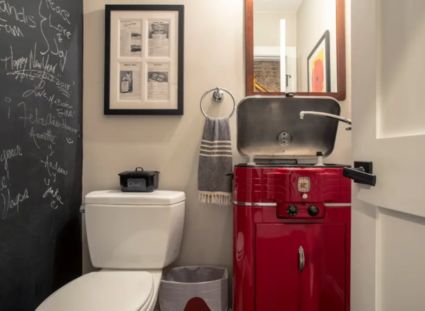 How an old oven became a sink