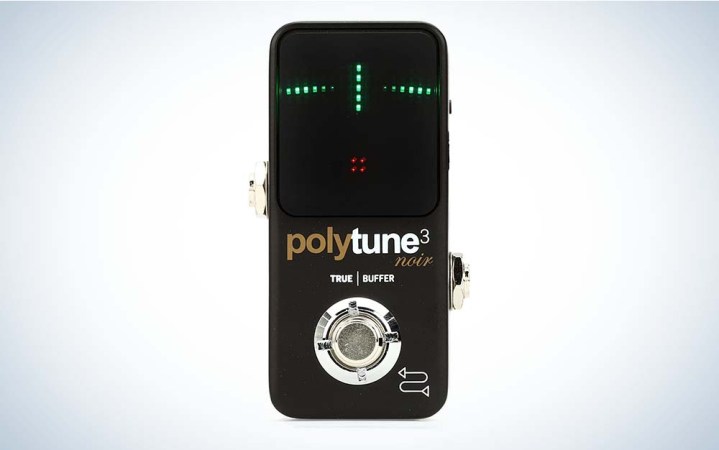  The TC Electronics PoluTune 3 Noir Mini Polyphonic Tuning Pedal is the best guitar tuner that's a pedal.