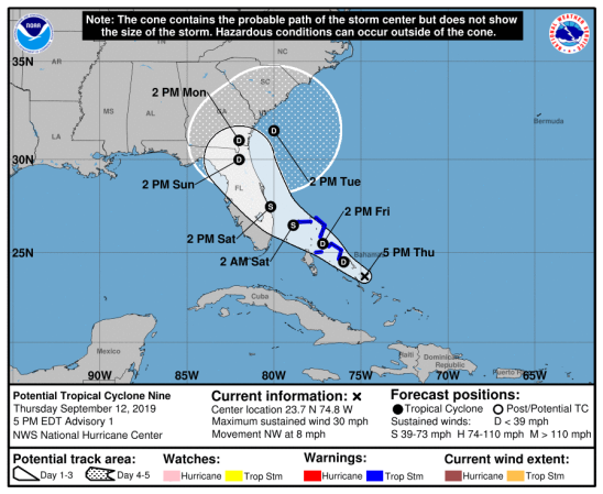 With thousands missing and displaced after Dorian, the Bahamas may soon get hit by a tropical storm