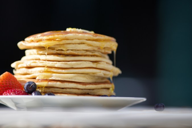 We made pancakes with substituted ingredients so you don’t have to