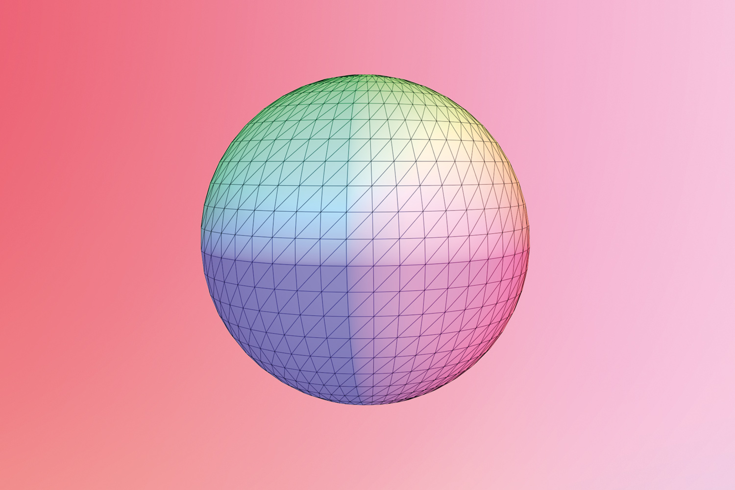 A diagram showing the positive curvature shape