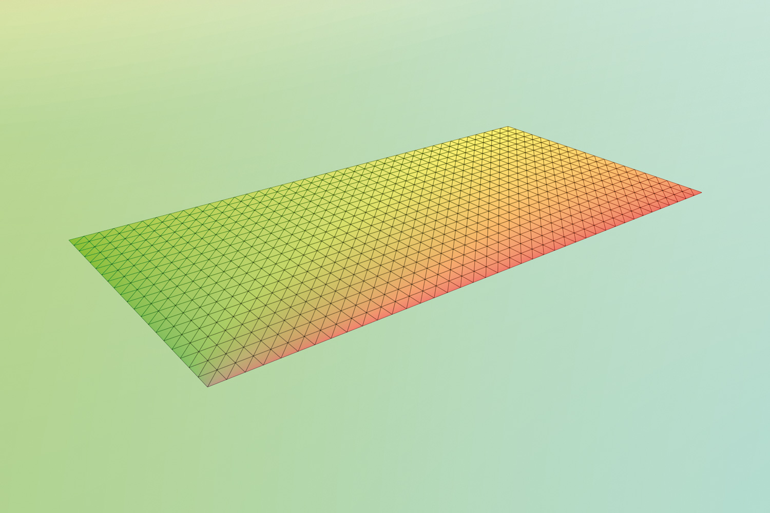 A diagram showing the zero curvature shape