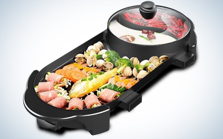 Seaan Electric Grill Indoor Hot Pot