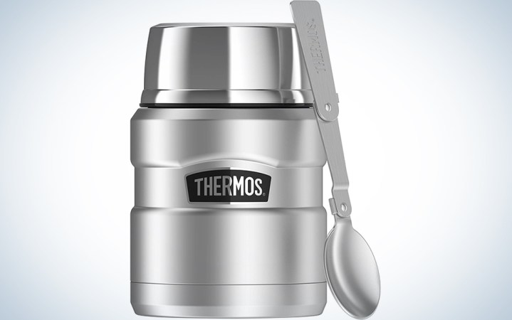  Thermos Stainless King 16 Ounce Food Jar with Folding Spoon