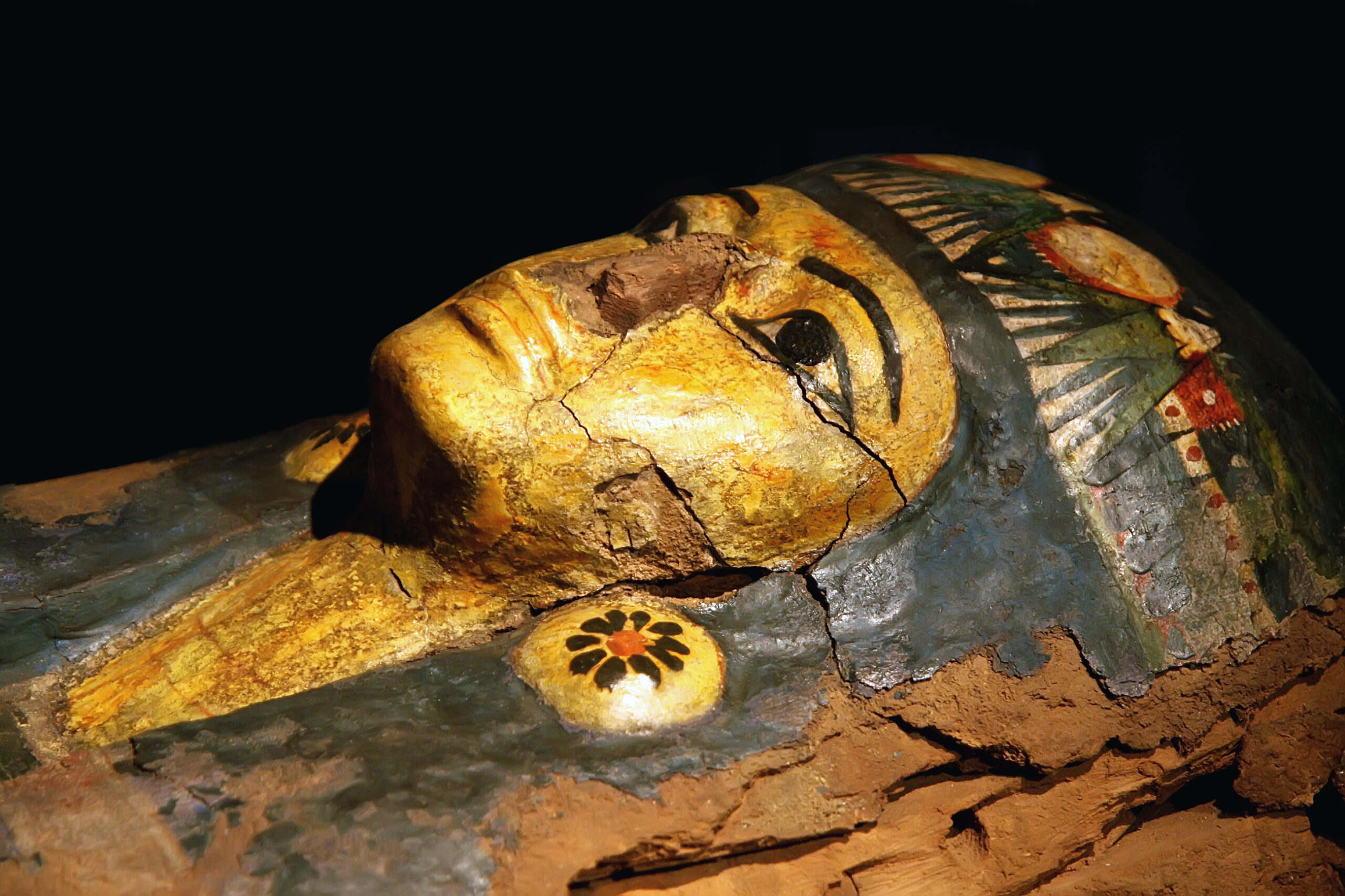 Egyptian coffin mummy.