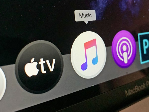 Icons for Music, TV, and Podcasts apps on Macos