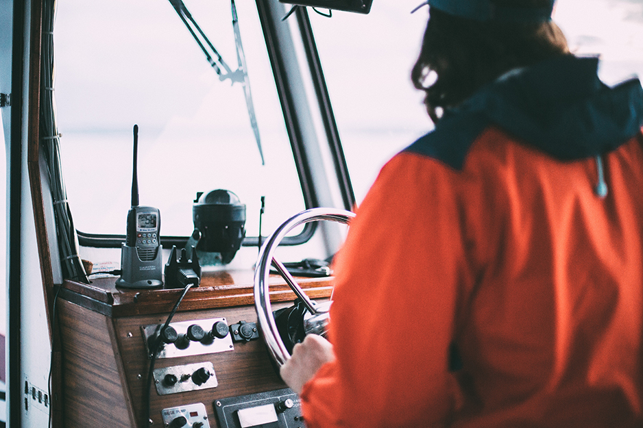 man on a boat