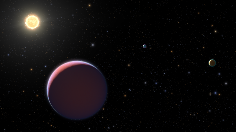 artist's interpretation of a super puff exoplanet