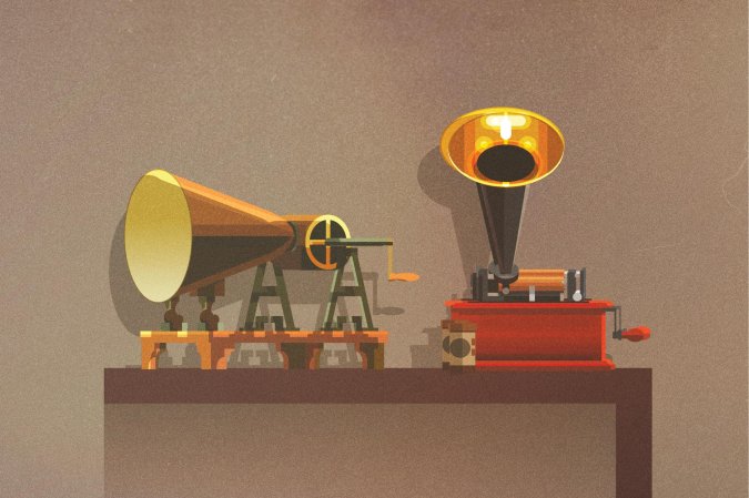 Phonautograph and Wax Cylinder recorders