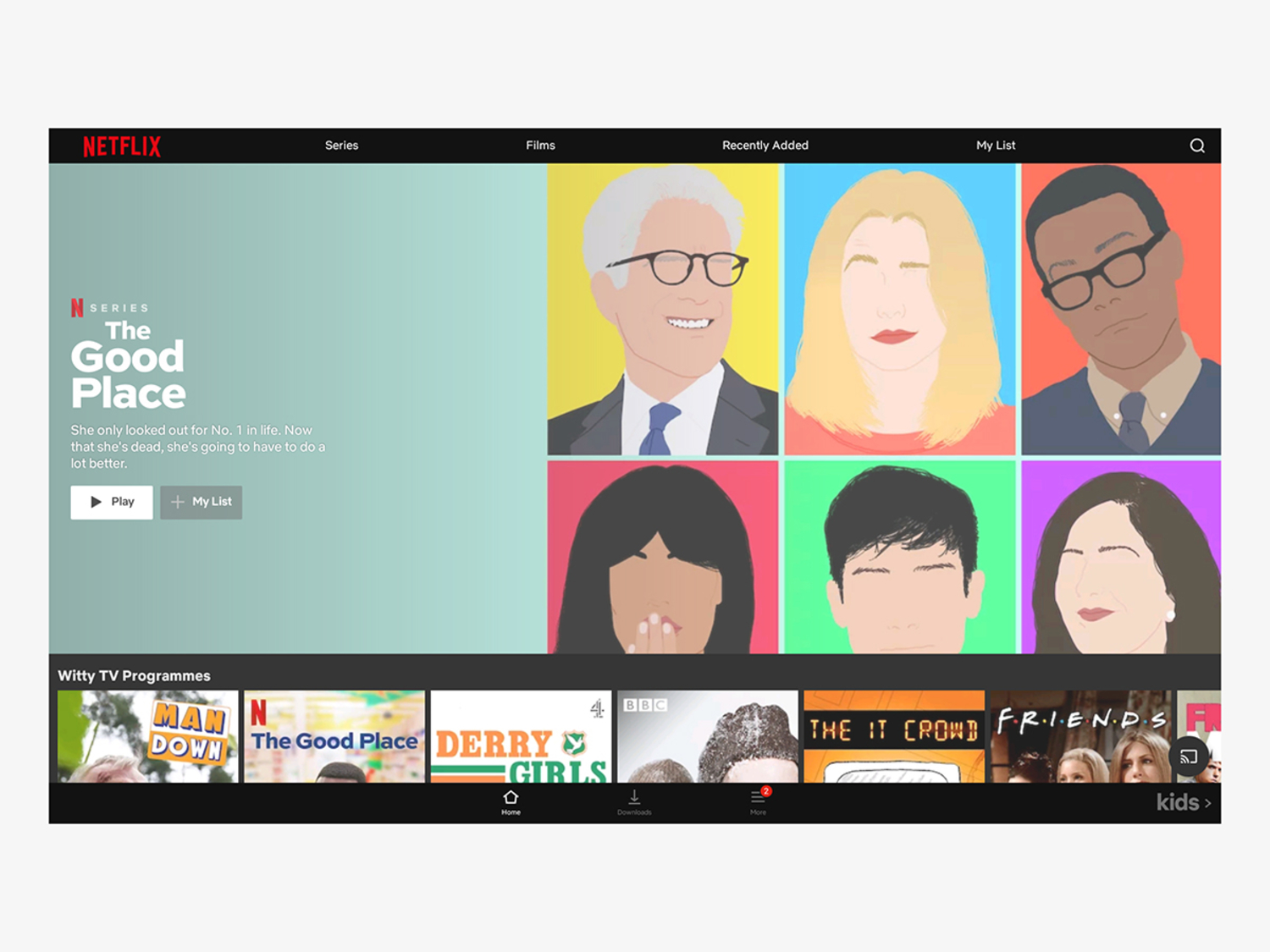 Screenshot of Netflix for Chrome OS