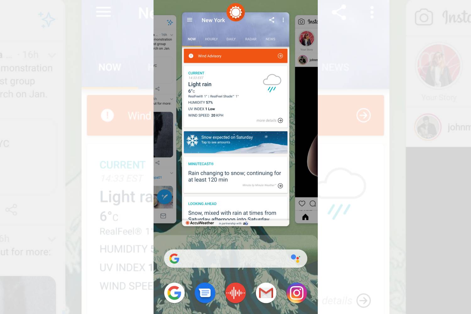 Android app carousel screenshot