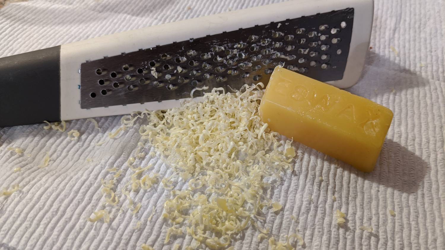 Grated beeswax