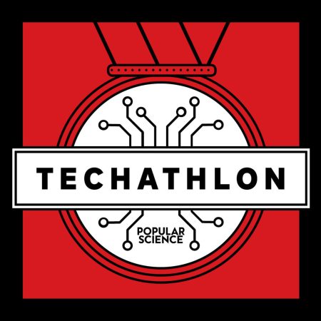 Techathlon podcast logo.
