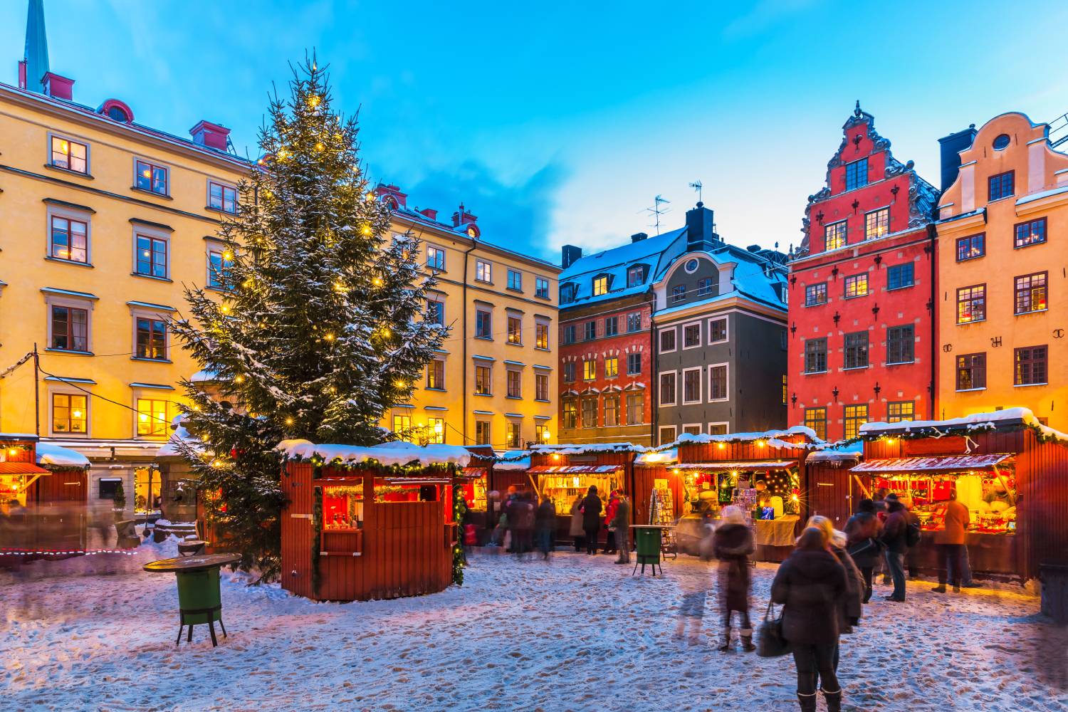 Winter market in Stockholm