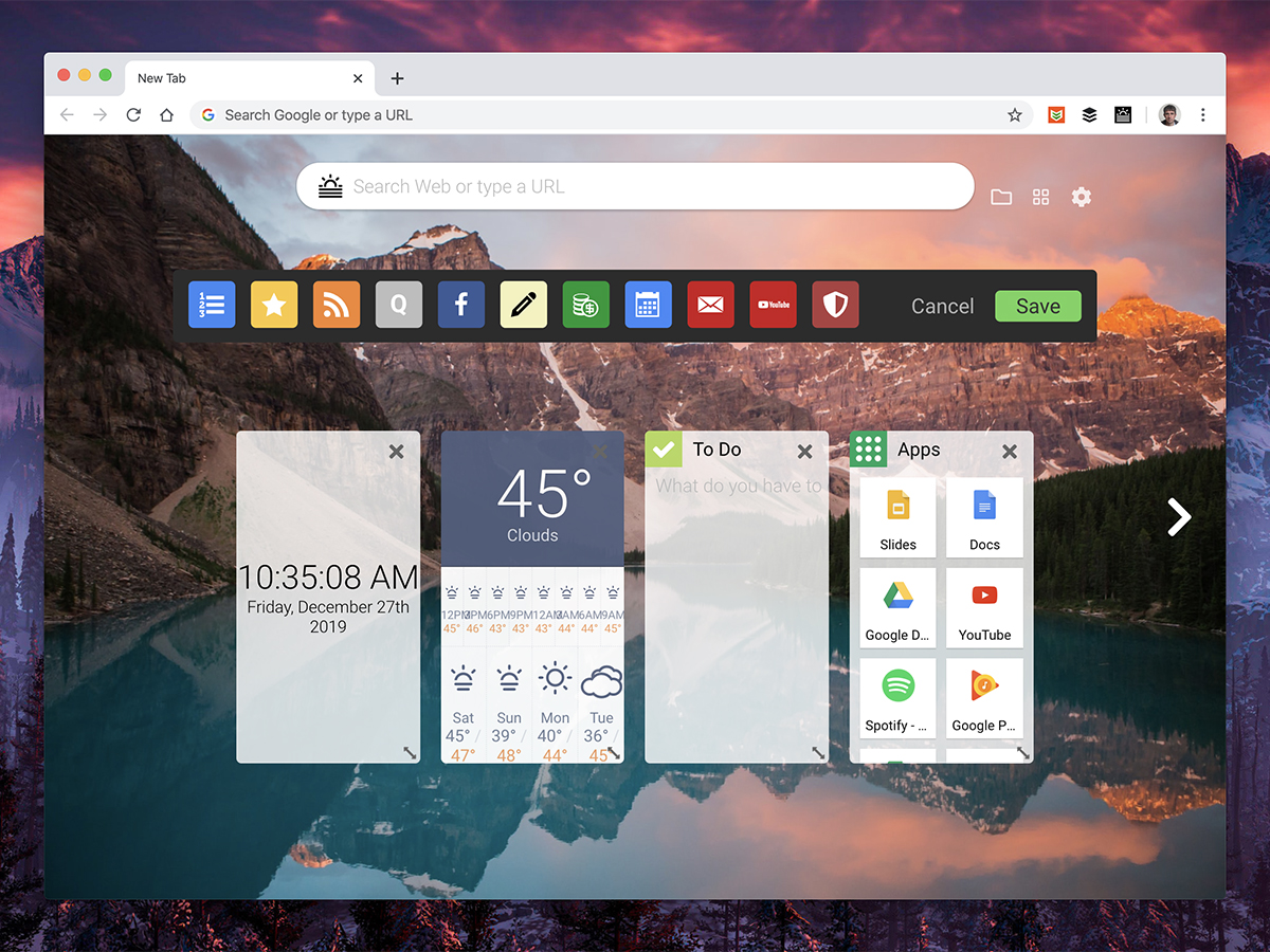 Twelve ways to make your new browser tabs more exciting