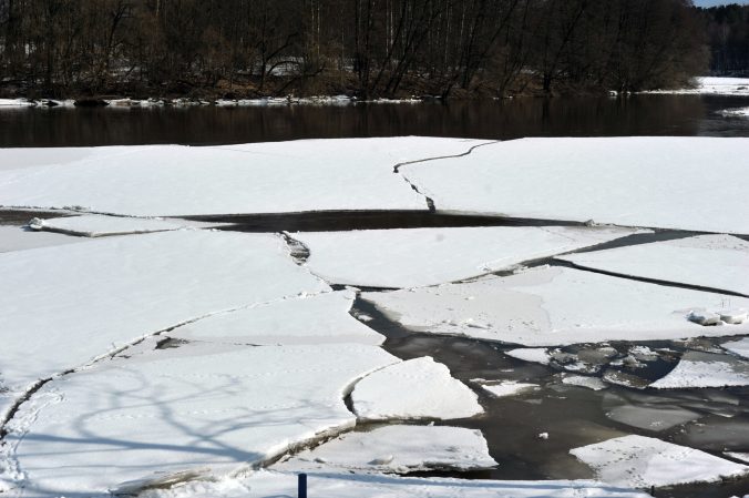 thin ice on water