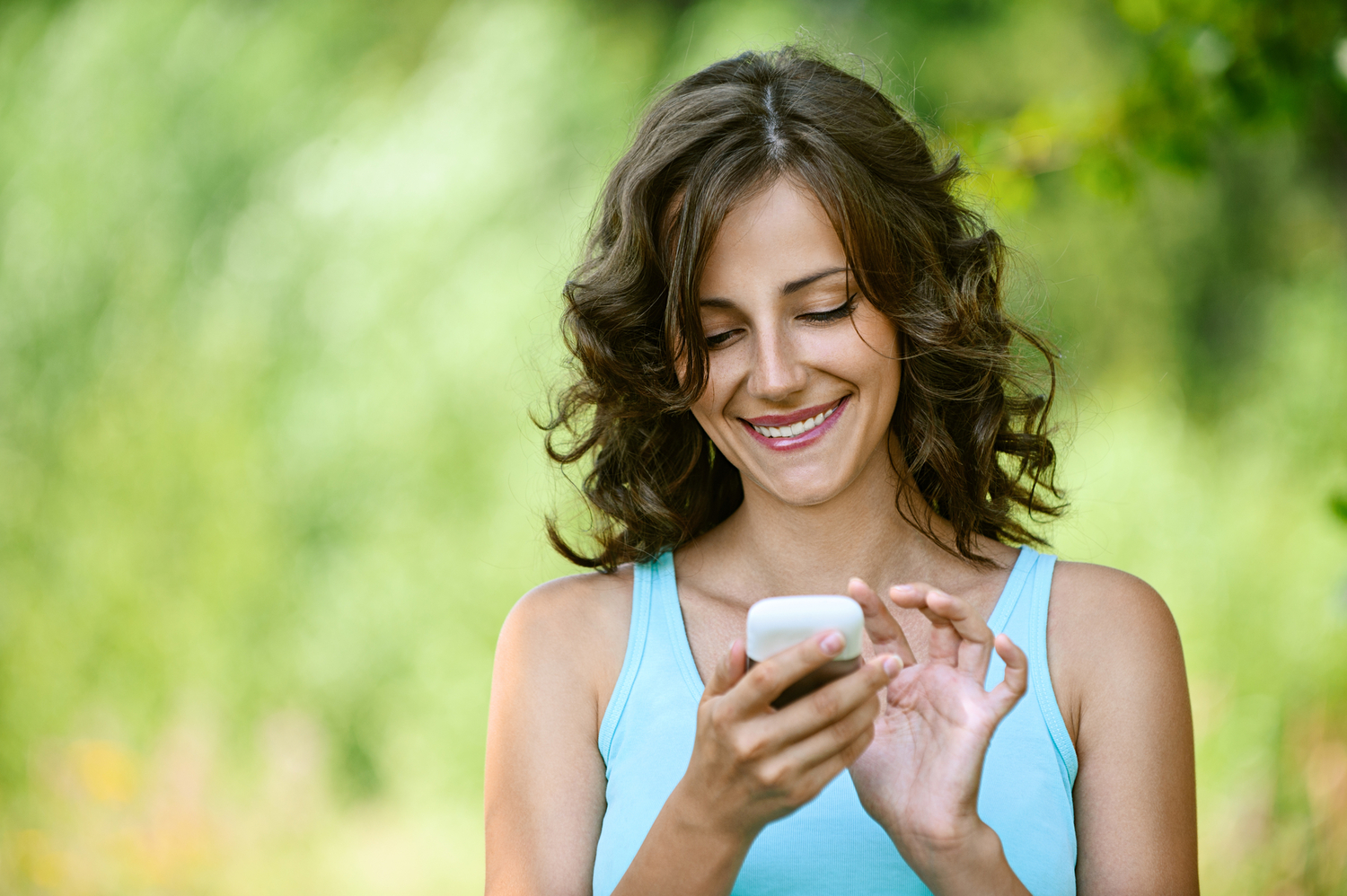 Woman looking at phone