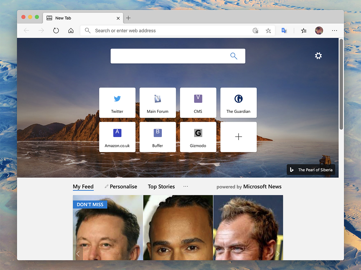 a screenshot of the Microsoft Edge web browser