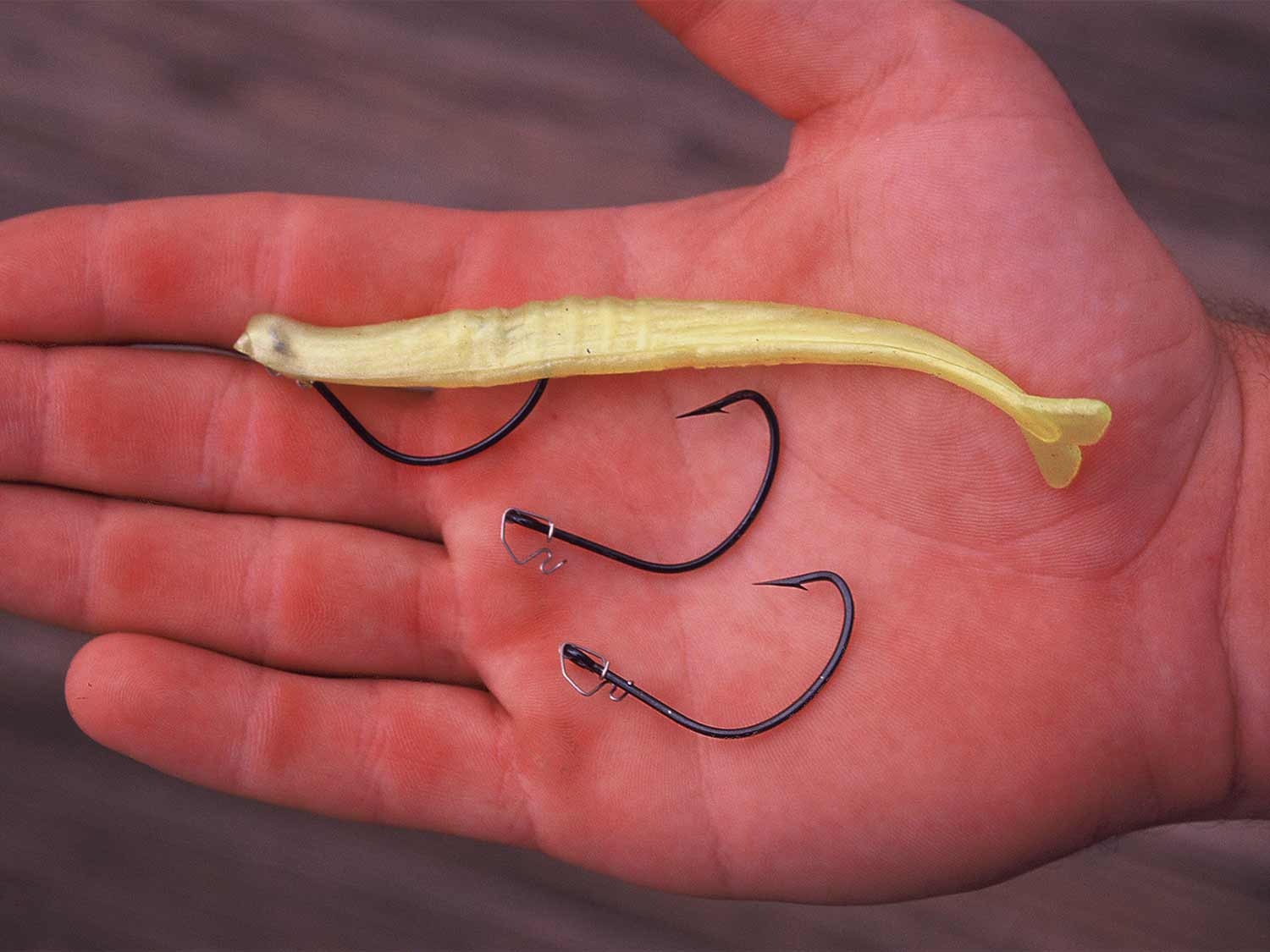 Weedless fishing rig.