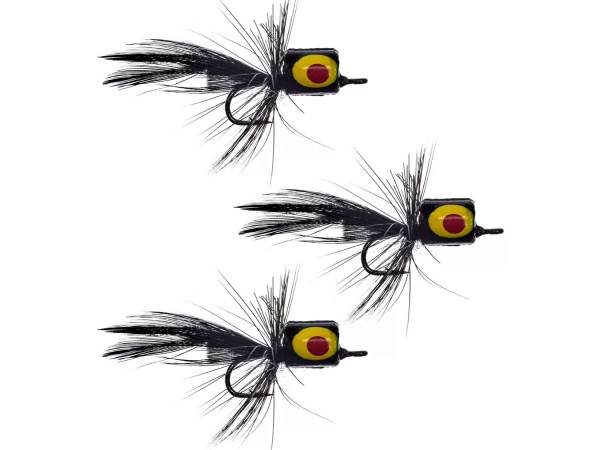  Panfish popper flies.