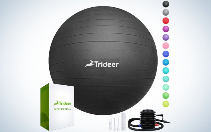  Trideer Exercise Ball (45-85cm) Extra Thick Yoga Ball Chair