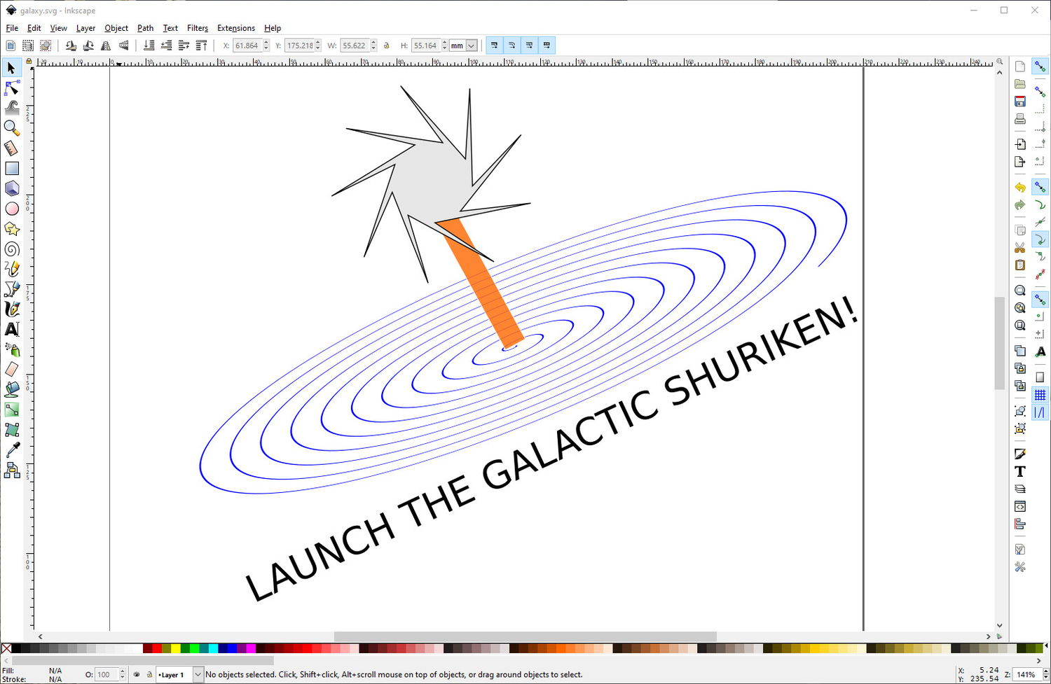 a screenshot of a drawing in Inkscape