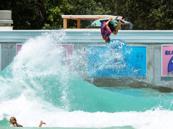 Kevin Shulz catches air at the Waco training grounds.