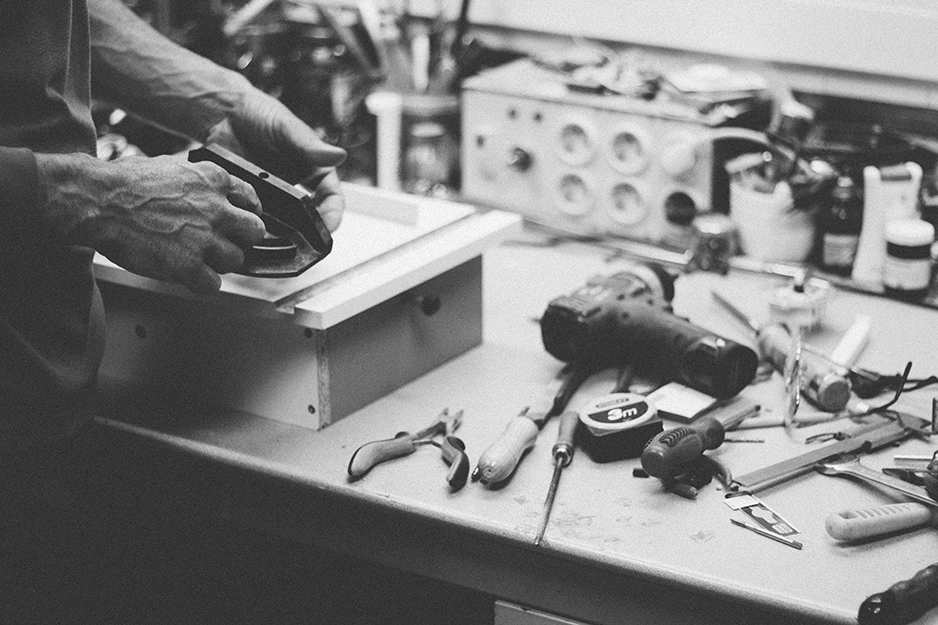 person working with tools