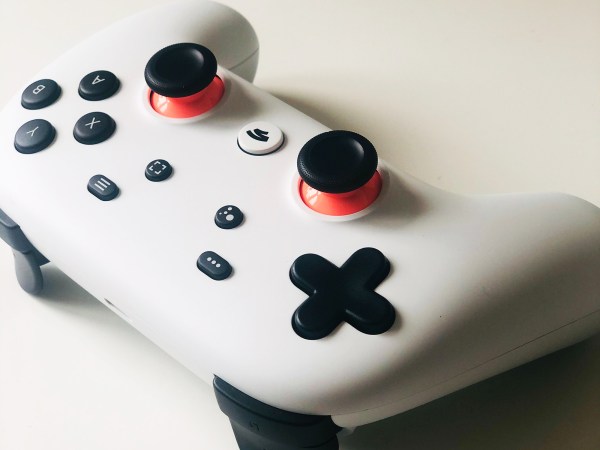 a Google Stadia controller