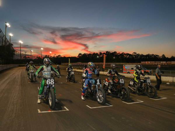 AFT Production Twins lineup for the Volusia 1 Final in the Florida twilight.