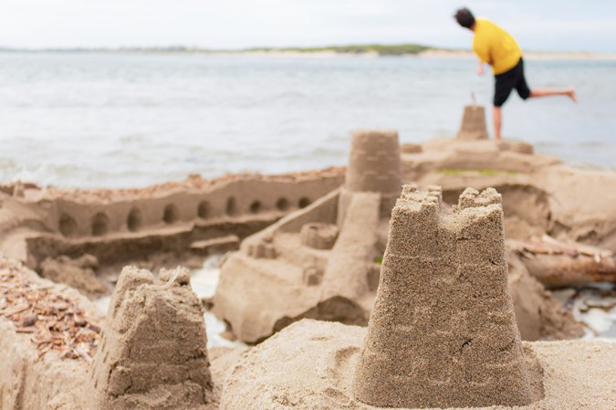 sandcastle at the beach