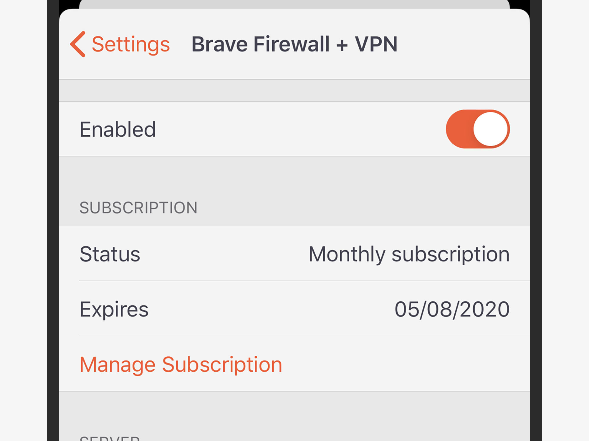 a screenshot of the Brave browser interface on a phone