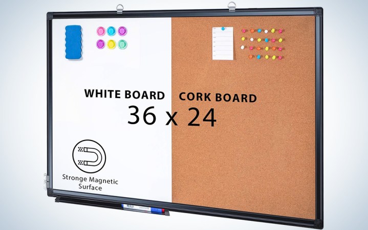  Combination Board, 36 x 24 Magnetic Whiteboard & Cork Board