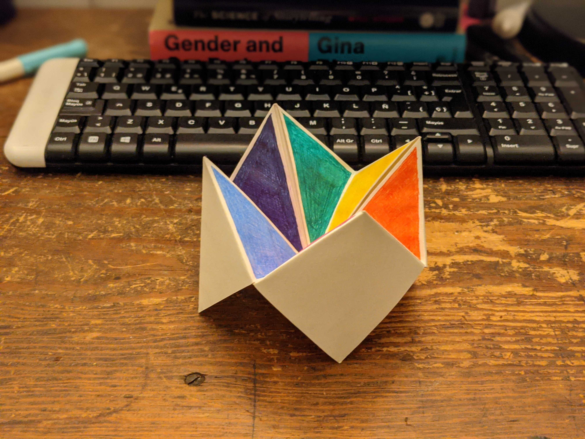 a paper fortune teller