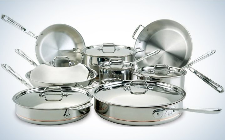  All-Clad 60090 Copper Core 5-Ply Bonded Dishwasher Safe Cookware Set