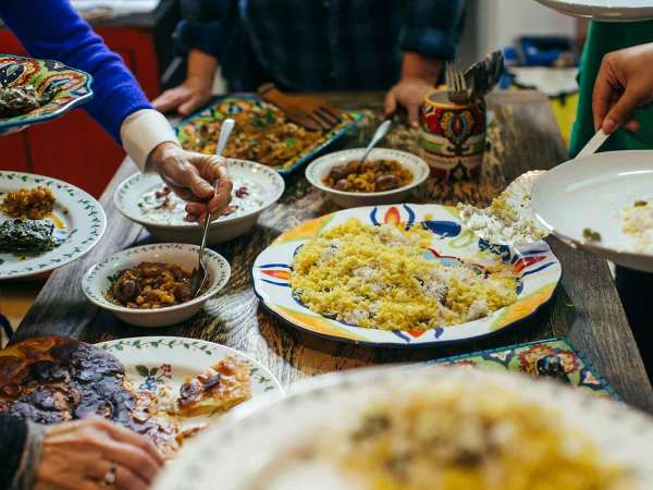 League of Kitchens instructor Mab Abbasgholizadeh teaches her students how to make classic Persian dishes, including crispy tahdig rice.