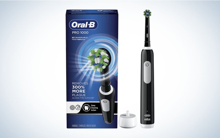  Oral-B Pro 1000 CrossAction Electric Toothbrush is the best electric toothbrush for braces. 