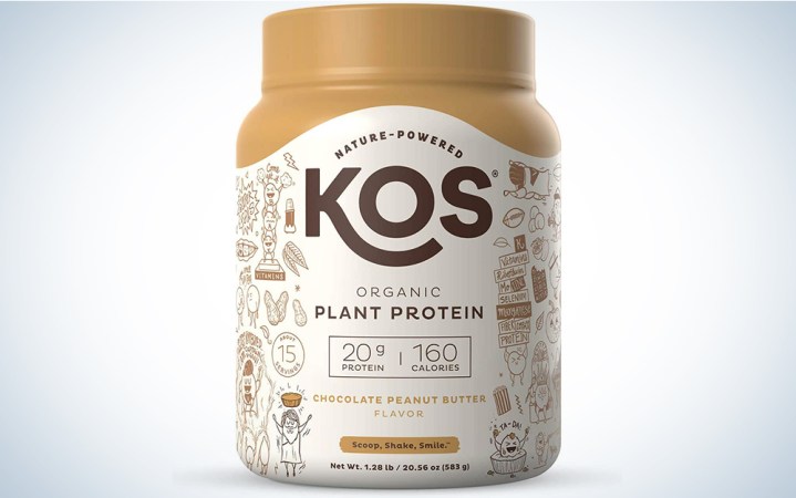  KOS Chocolate Peanut Butter Plant-Based Protein Powder