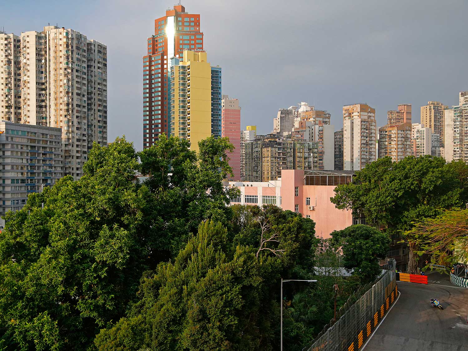 The big city is almost unaware of what happens on the narrow roads between walls and barriers.