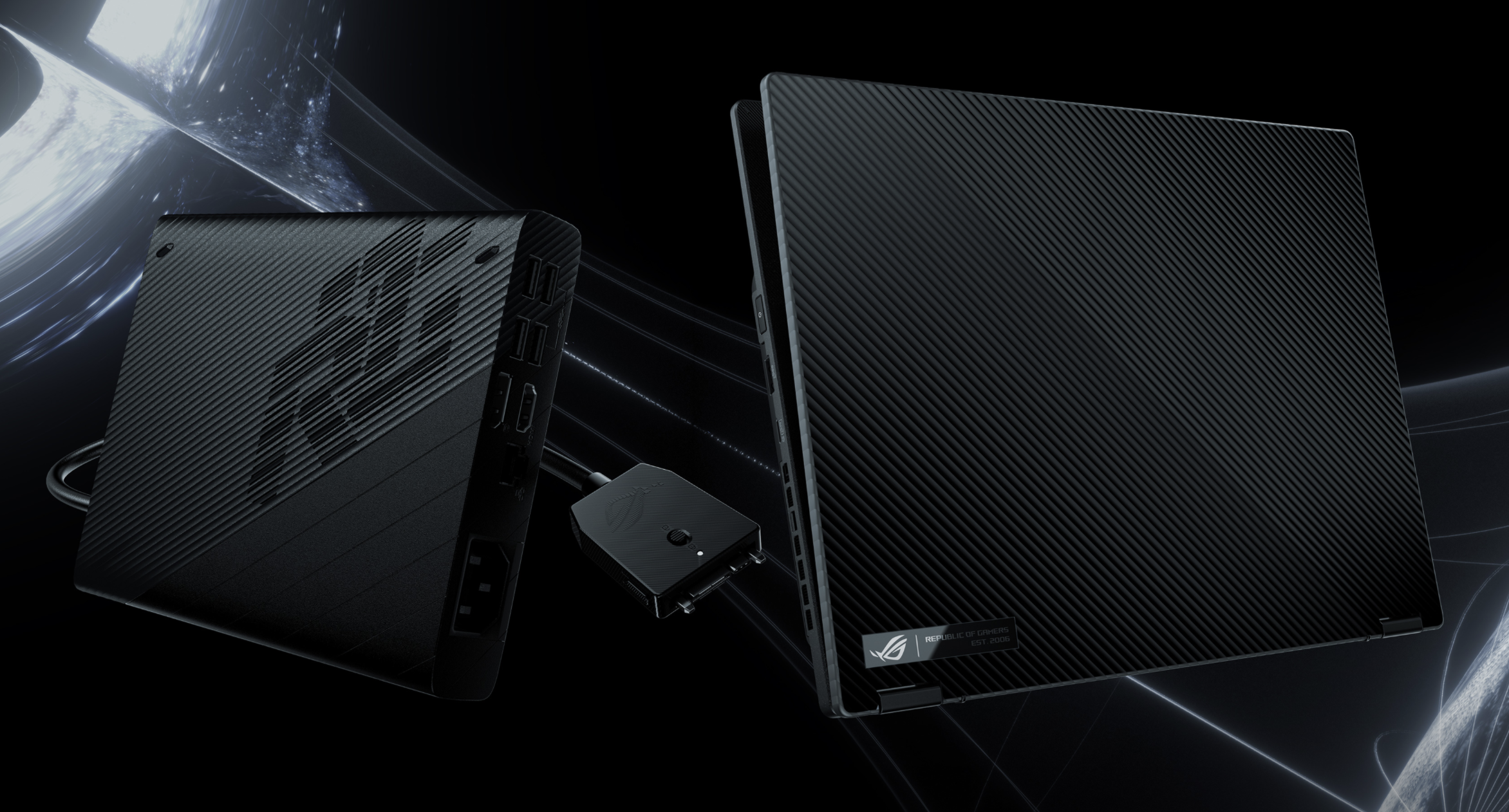 Asus's laptop with a portable eGPU