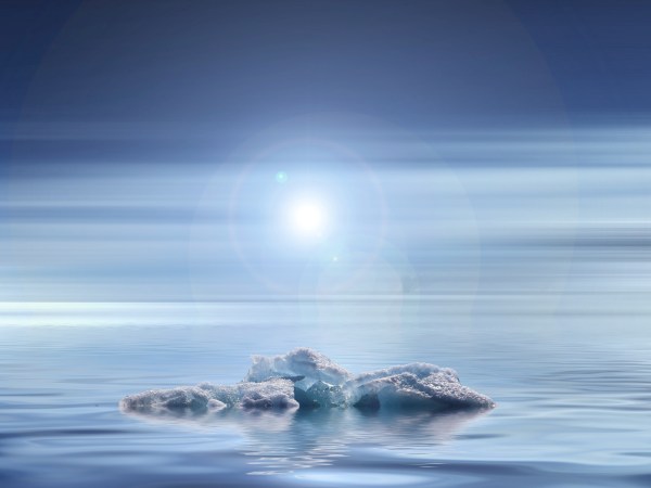 glacier in water