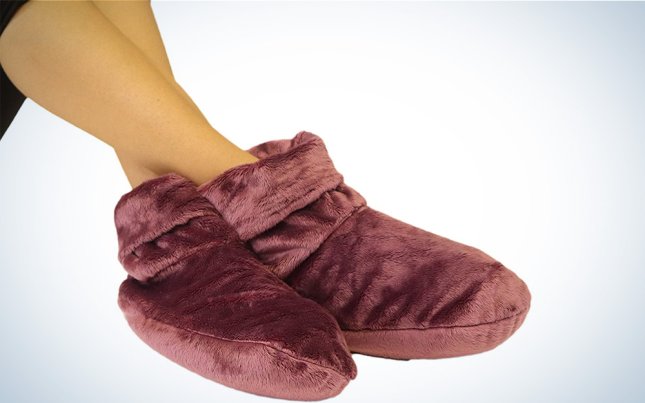 Mars Wellness Heated Microwaveable Foot Booties