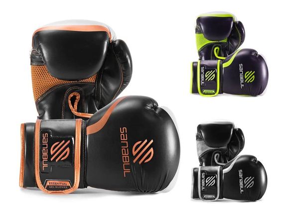  Sanabul Essential Gel Boxing Kickboxing Punching Bag Gloves