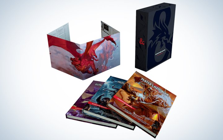  three dungeon and dragons rulebooks make great birthday gift ideas for men