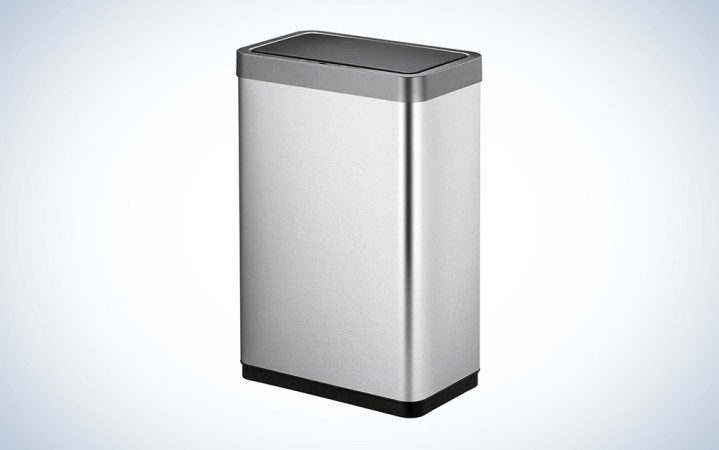  An EKO rectangular sleek motion sensor trash can